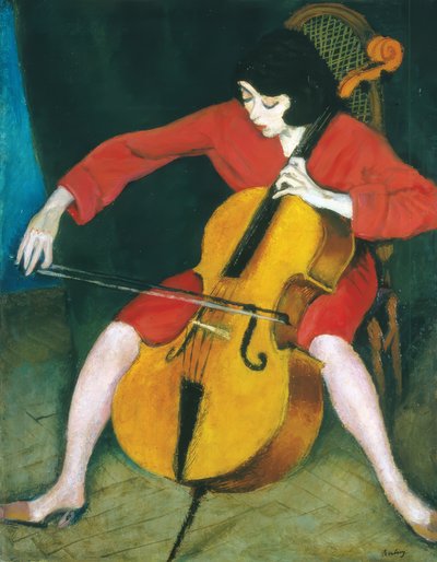 Žena hrající na violoncello od Robert Bereny