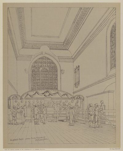 Guildhall Chapel, City of London od Robert Blemell (after) Schnebbelie