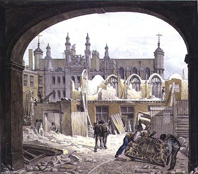 Blackwell Hall, King Street, Cheapside od Robert Blemell Schnebbelie
