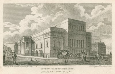 Covent Garden Theatre, Westminster, Londýn od Robert Blemell Schnebbelie