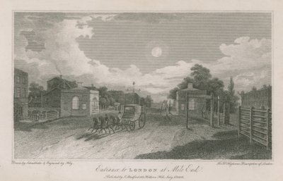 Vjezd do Londýna na Mile End od Robert Blemell Schnebbelie