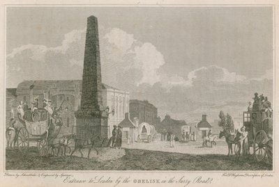 Vstup do Londýna obelisk v Surrey Road od Robert Blemell Schnebbelie