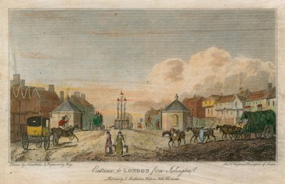 Vstup do Londýna z Islingtonu od Robert Blemell Schnebbelie
