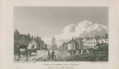 Vstup do Londýna z Islingtonu od Robert Blemell Schnebbelie