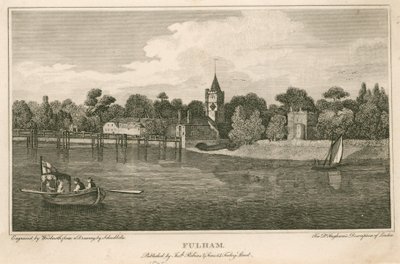 Fulham Church, Londýn od Robert Blemell Schnebbelie