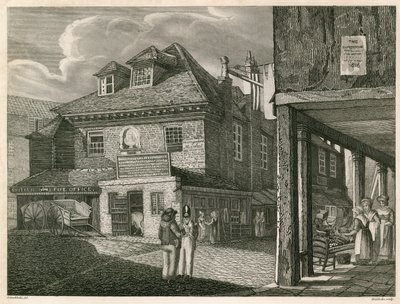 Hungerford Market, poblíž York Buildings, The Strand, Londýn od Robert Blemell Schnebbelie