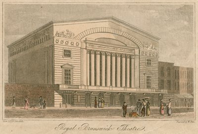 Royal Brunswick Theatre, Londýn od Robert Blemell Schnebbelie