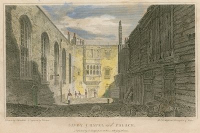 Kaple a palác Savoy, Londýn od Robert Blemell Schnebbelie