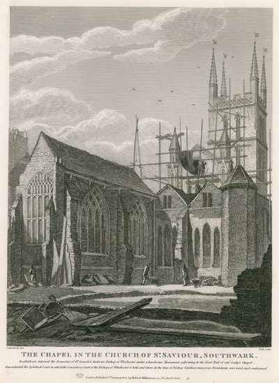 Kaple v kostele svatého Spasitele, Southwark od Robert Blemell Schnebbelie