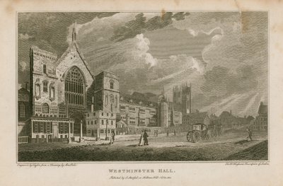 Westminster Hall od Robert Blemell Schnebbelie