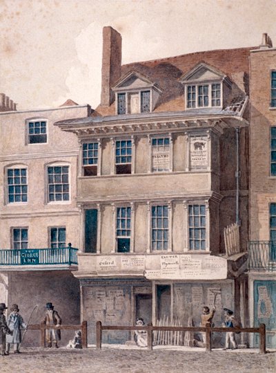 George Inn, West Smithfield, Londýn, c1830 od Robert Blemmell Schnebbelie