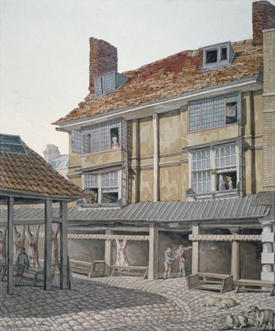 Leadenhall Market, City of London, 1814. od Robert Blemmell Schnebbelie
