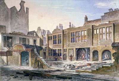 Pohled na demolici Winchester Place, Londýn, 1839 od Robert Blemmell Schnebbelie