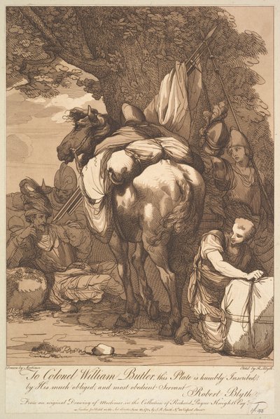 Packhorse with Soldiers, 23. června 1784. od Robert Blyth