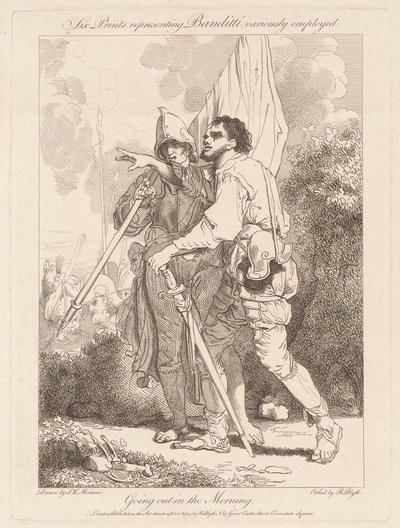 Jít ven v dopoledních hodinách od Robert Blyth, after John Hamilton Mortimer