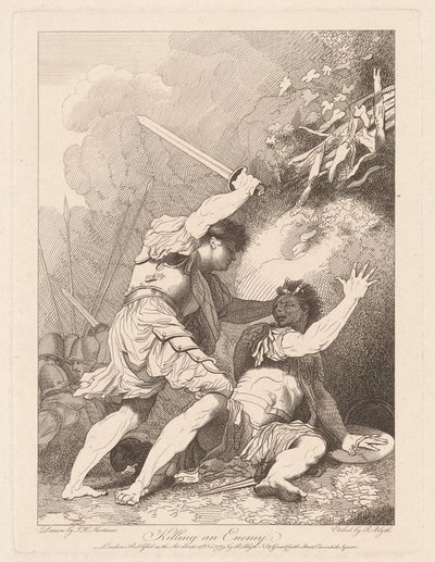 Zabití nepřítele od Robert Blyth, after John Hamilton Mortimer