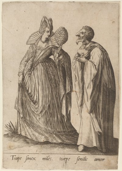 Ošklivý starý voják..., 1570-1650. od Robert Boissard
