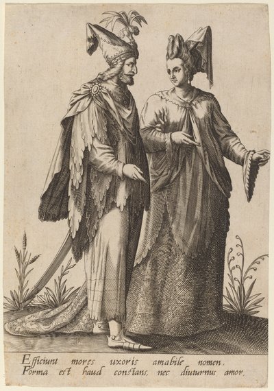 Způsobují chování manželky... od Robert Boissard after Jean Jacques Boissard