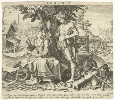 Německo Germania (název na objektu) Alegorie evropských zemí (název série) od Robert Bossart