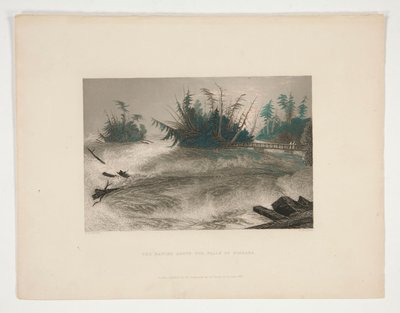 The Rapids Above the Falls of Niagara, ilustrace pro Nathaniela Parkera Willise od Robert Brandard