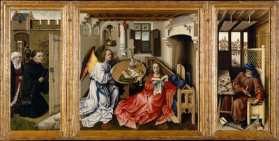 Oltář Zvěstování Mérode, cca 1428-1432 od Robert Campin