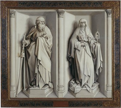 Svatba Marie a Josefa. Zvrátit od Robert Campin