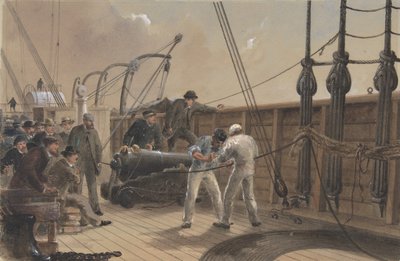 Splicing the Cable po první nehodě na palubě Great Eastern, 25. července 1865, 1865-66. od Robert Charles Dudley
