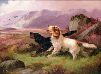 Gundogs (jeden z páru) od Robert Cleminson