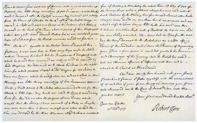 Dopis Roberta Clive Thomasi Pelham-Hollesovi, 23. února 1757. od Robert Clive