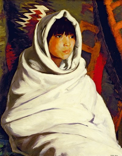 Indiánka v bílé dece, 1917 od Robert Cozad Henri
