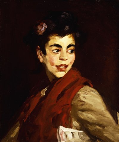 Newsgirl - Madrid, 1908 od Robert Cozad Henri