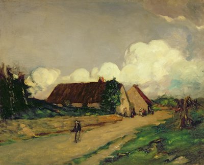 Staré bretaňské farmářské domy od Robert Cozad Henri