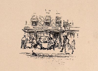 Kde jsme jedli v Latinské čtvrti v Paříži v roce 1896 od Robert Cozad Henri