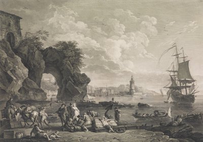 Pohled na Pausilype poblíž Neapole, 1785. od Robert Daudet