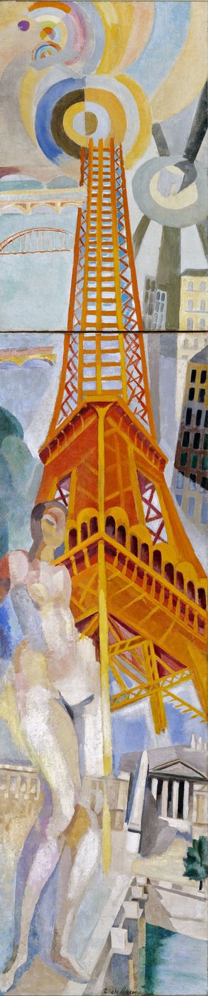 Město Paříž, žena a Eiffelova věž, 1925. od Robert Delaunay