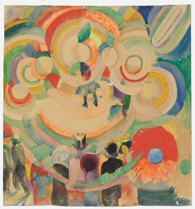 Kolotoč prasat od Robert Delaunay