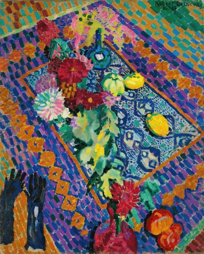 Zátiší s rukavicemi, 1906-1907. od Robert Delaunay