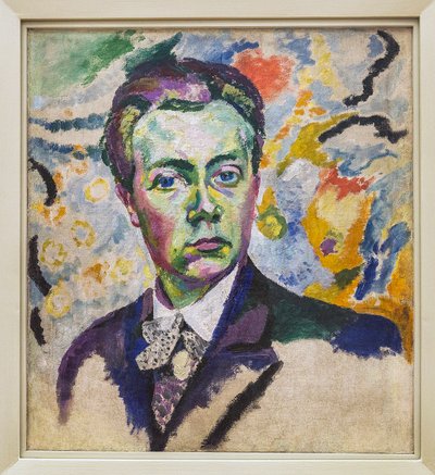 Autoportrét - Delaunay Robert (1885-1941) - Zima 1905-1906 - Výška: 0,54 m - Délka: 0,46 m - Paříž, Centre Pompidou - Musee national d