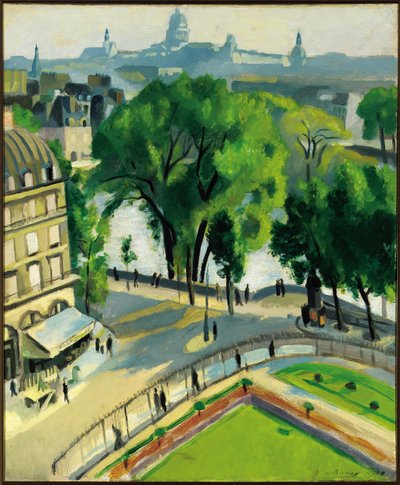 Pohled na Quai du Louvre od Robert Delaunay