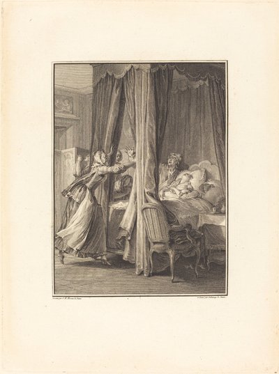 Juliina smrt od Robert Delaunay after Jean Michel Moreau