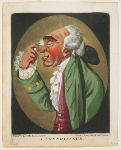 Znalec, z knihy hlav, 1795 od Robert Dighton