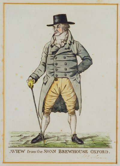 Pohled z Swan Brewhouse, Oxford od Robert Dighton
