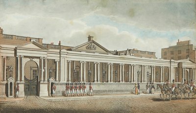 Carlton House, Pall Mall (pero, inkoust a akvarel) od Robert Dighton