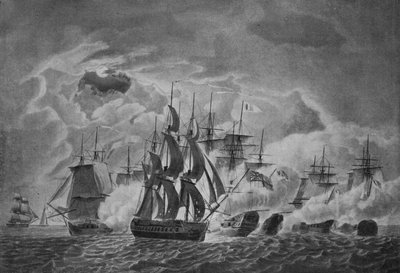 Slavná akce Captain Trolopes, c1800 od Robert Dodd