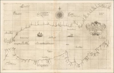 Mapa západního Středomoří a Gibraltaru od Roberta Dudleyho z roku 1646 od Robert Dudley