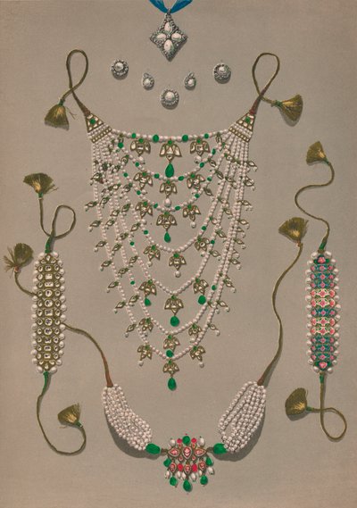 Křížové přívěsky, brože a náušnice, Suite indických ozdob, 1863. od Robert Dudley