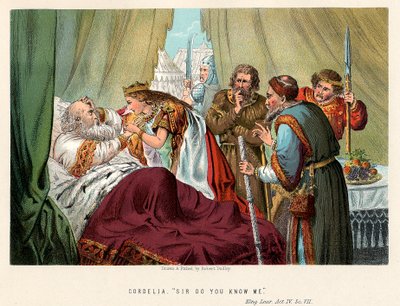 Scéna ze Shakespearova Krále Leara, c1858 od Robert Dudley