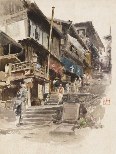 Ulice v Ikao, Japonsko II, 1890 od Robert Frederick Blum
