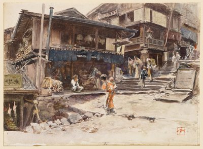 Ulice v Ikao v Japonsku, I od Robert Frederick Blum