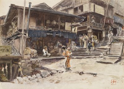Ulice v Ikao, Japonsko I, 1890 od Robert Frederick Blum
